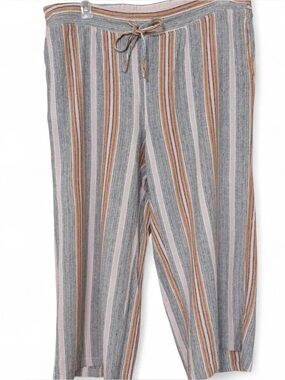 Per Se Linen Blend Capris